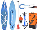 SUP Tavola Stand Up Paddle Gonfiabile 365x84x15 cm Kayak ZRAY Fury Epic Blu