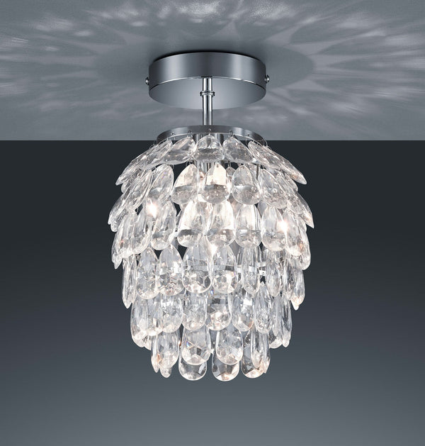 Plafoniera da Interno Attacco E27 in Metallo Cromo prezzo