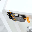 Guide Cassetto con Estrazione Soft 390 mm in Acciaio Emuca Bianco