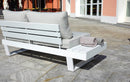 Set Salotto da Giardino in Alluminio Divano Angolare e Tavolino Vorghini Corner Bergen