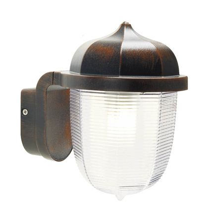 acquista Lampada Applique Ottagonale Color Ruggine e per Esterno Linea Short Sovil