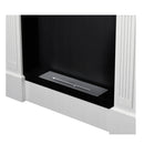 Camino a Bioetanolo da Pavimento 113x30x100 cm in Legno Bianco