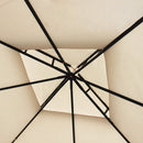 Gazebo Antigua 3,3x3,3 m in Acciaio Antracite