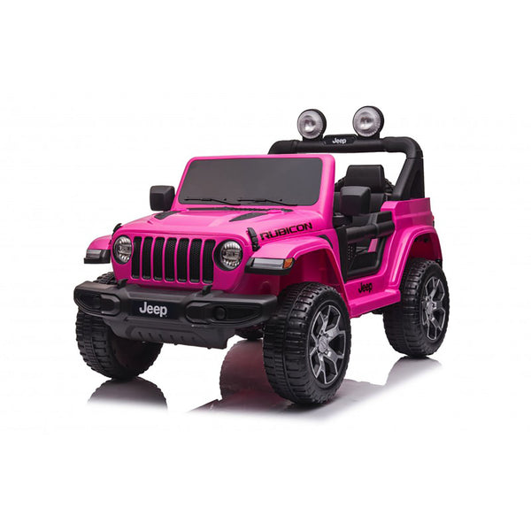 Macchina Elettrica per Bambini Fuoristrada Jeep Wrangler Rubicon 12V con Telecomando Rosa sconto