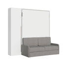 Letto Matrimoniale A Scomparsa 160 Versia Con Divano E Armadio 1 Anta Sx Bianco      