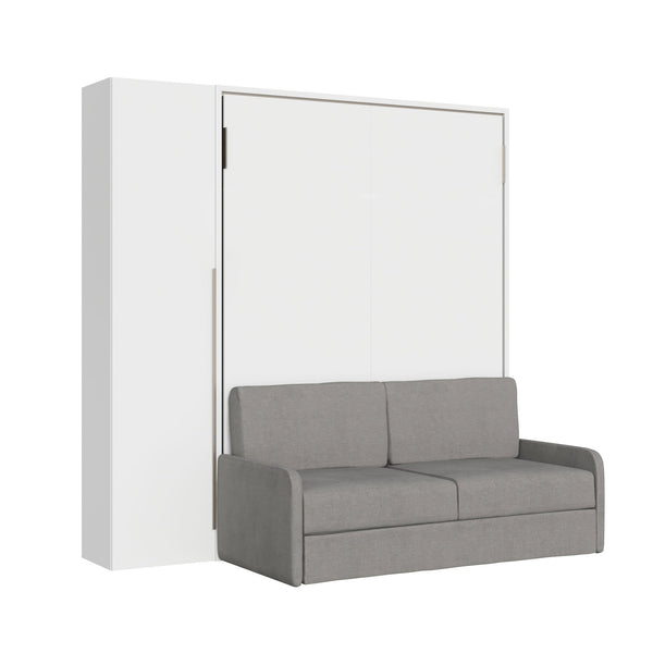 prezzo Letto Matrimoniale Francese A Scomparsa 140 Versia Con Divano E Armadio 1 Anta Sx Bianco