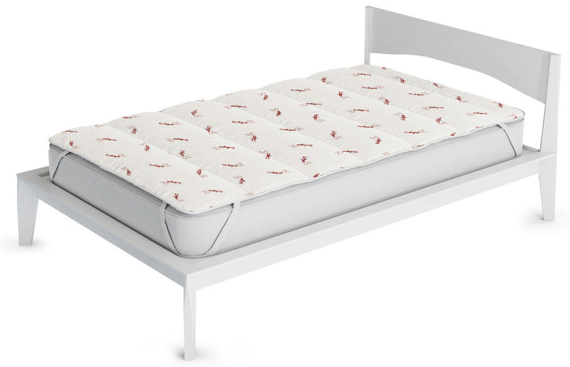 Topper Trapuntato Imbottito in Fibra di Crabyon con Elastici Bordeaux Varie Misure