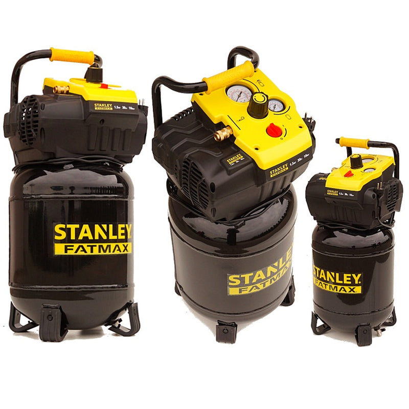 Compressore 30L 10 Bar Senza Olio Potenza 1,5 HP 1100 Watt Stanley Fatmax