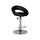 Sgabello 39x32xH80/102 cm in Similpelle Kolbi Nero