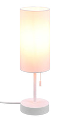 Lampada da Tavolo da Interno Attacco E14 in Metallo Bianco Opaco