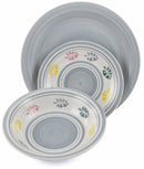 Servizio Piatti 18 Pezzi in Stoneware Soriani Nantes Multicolor