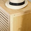 Mobile Scarpiera a 8 Ripiani su 3 Livelli con Maniglie 100x35x80 cm in Bambù 