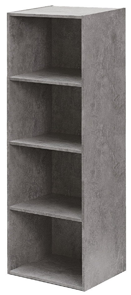 online Libreria 4 ripiani 40x29x132 cm in Legno Cemento