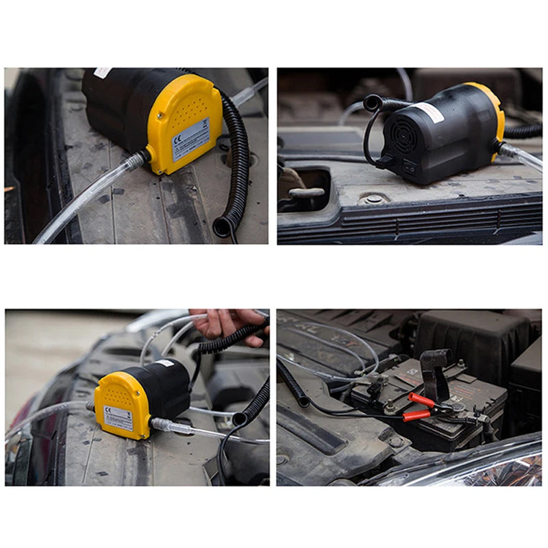 Pompa Estrattore 60W 12V per Aspirazione Olio Motore e Gasolio Auto e Moto