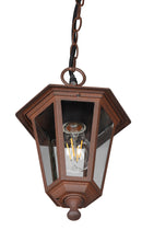 Lampada a Sospensione da Esterno Attacco E27 in Alluminio Ruggine 