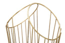 Porta Ombrelli Glam Stick 25,5x18,5x60 cm in Ferro Oro
