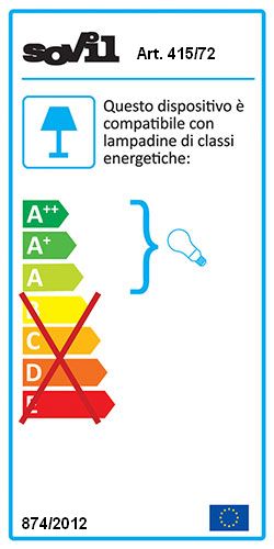 Lampada Applique Emissione in Alto e Basso Colore Alluminio per Esterno Linea Umbe Sovil