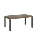Tavolo Allungabile 120/380x90 cm Everyday Premium Tortora Gambe Antracite      