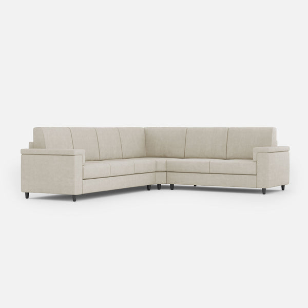 Divano Angolare 6 Posti 286x226x85 cm Marrak in Tessuto Latte acquista