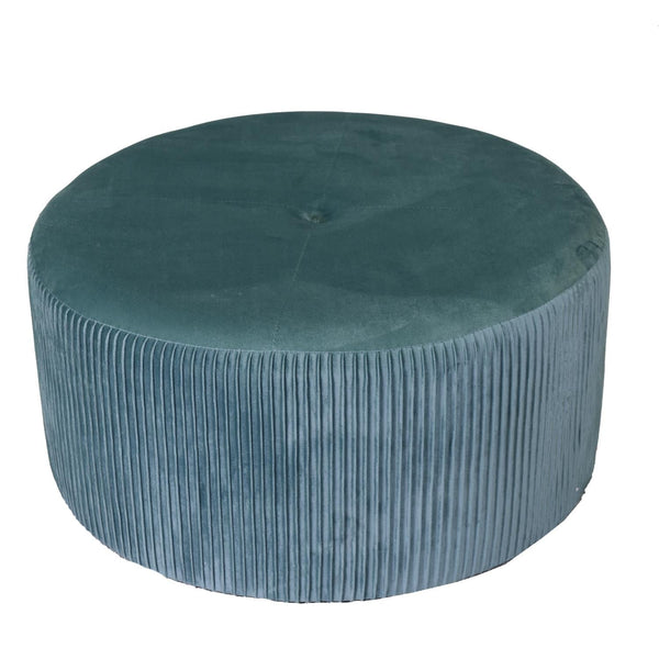 Pouf Tondo Ø56xh28 cm in Velluto Verde Salvia acquista