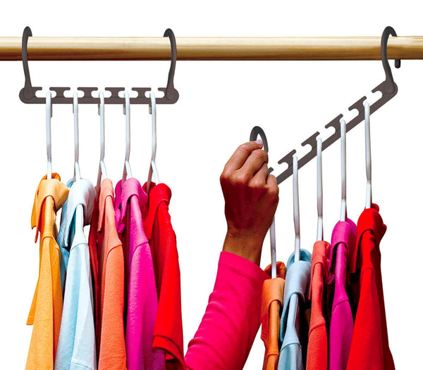 prezzo Set 10 Supporti grucce organizer per vestiti salvaspazio