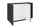 Mobile Multiuso 2 Ante 3 Vani Giorno 121,8x39,2x86 cm Ping Ardesia