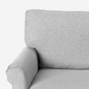 Divano 3 Posti 94x74x178cm in Tessuto Grigio chiaro