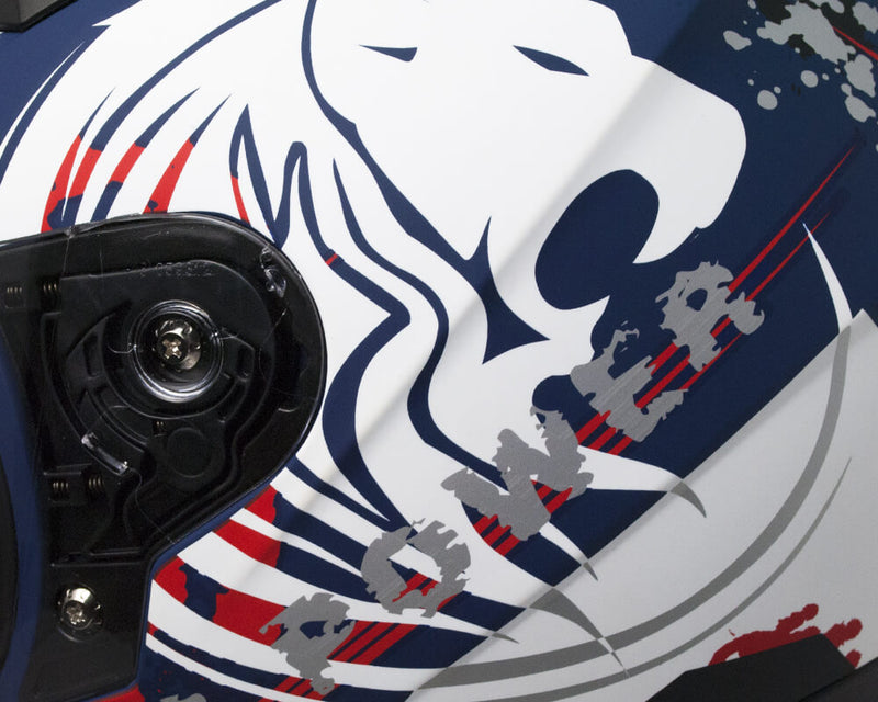 Casco Integrale per Bambini Visiera Lunga CGM Wild 215G Blu Opaco