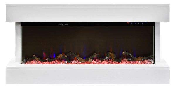 prezzo Camino Elettrico da Pavimento Effetto Fiamma 1500W Paige Bianco