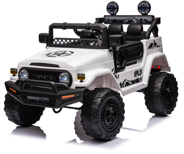 sconto Macchina Elettrica per Bambini 12V Toyota Cruiser Bianca