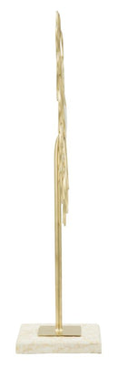 Decorazione Glam Ring 25,5x10x39,5 cm in Ferro Oro
