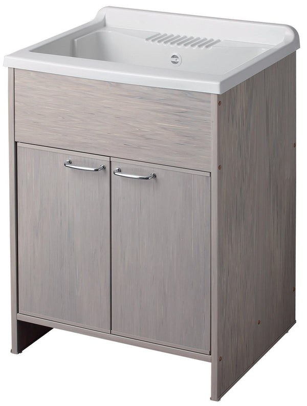 acquista Mobile Lavatoio in PVC 60x50x85 cm 2 Ante Forlani Washouse Rovere