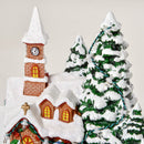 Villaggio Natalizio Luminoso  con Trenino Girevole Musicisti e Luci LED Multicolore