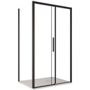 Box Doccia Angolare 80x130 cm 1 Anta Scorrevole in Cristallo Trasparente 6mm H195 Bonussi Eliane