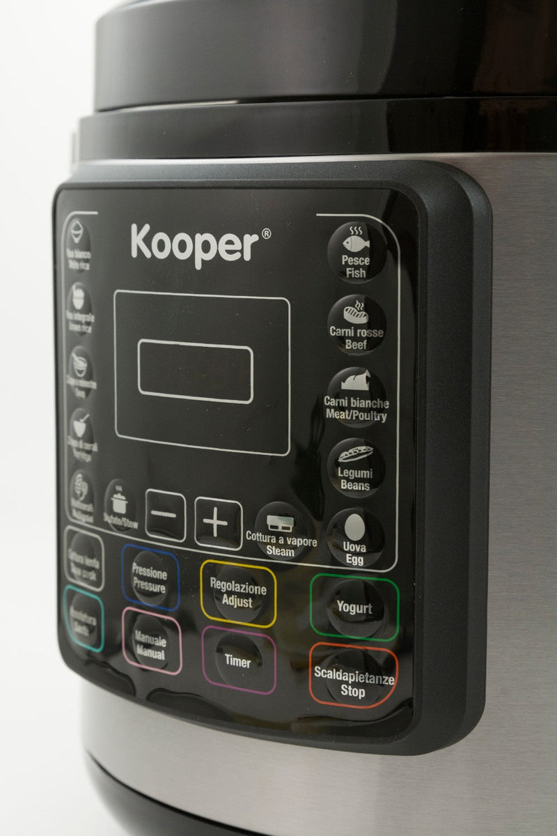 Pentola a Pressione Elettrica 1000W 6 Litri Kooper Tina