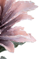 Set 2 Fiori Artificiali Ginger Foam con Foglie Altezza 70 cm Viola