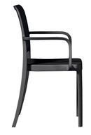 Sedia Impilabile da Giardino 56x52x86 cm in Polipropilene Antracite