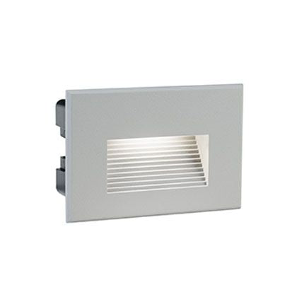 acquista Lampada Segna Passo Rettangolare da Incasso a Parete a LED 3W 3000K Sovil Alluminio