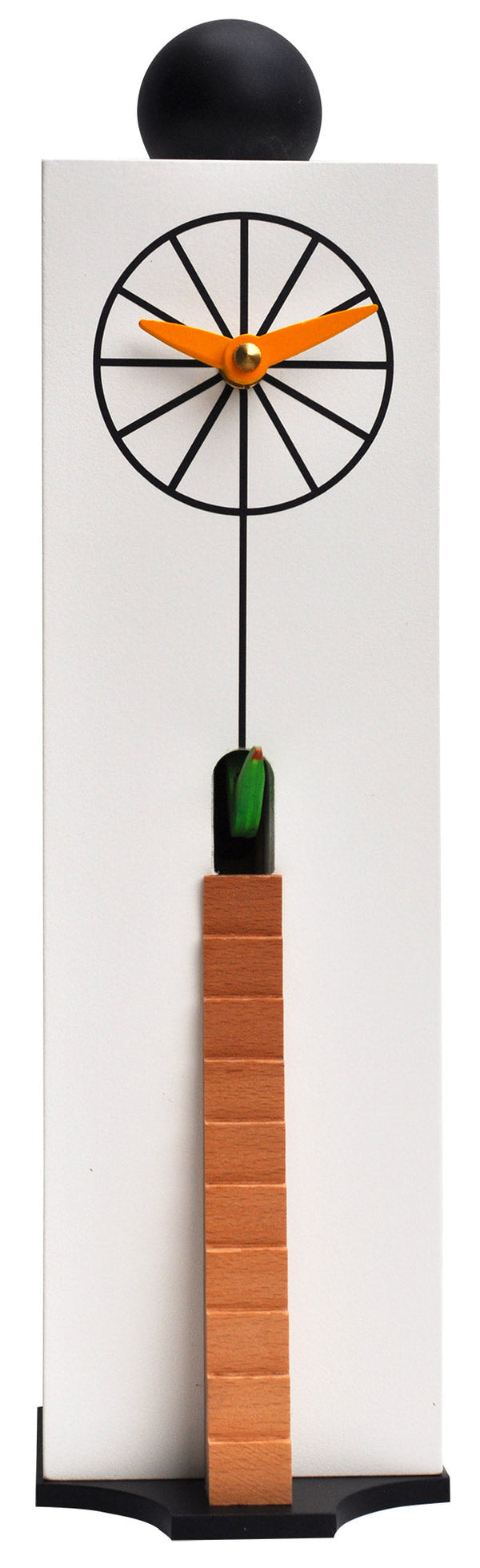 acquista Orologio a Cucù da Parete 10,5x38x12 cm Pirondini Italia QQ Ziggurat 501 Bianco