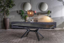 Tavolo Allungabile 160/240x90x76 cm in Ceramica Match 3  Nero Opaco