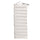 Cuscino Outdoor Imbottito Idrorepellente per Lettino da Esterno 60x180 cm in Poliestere e Policotone Ecrù