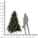 Albero di Natale Artificiale H198 cm Abete Monterosa con 3479 Tips Verde