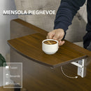 Divano Letto 3 Posti 200x88x89 cm con Mensole Laterali Beige