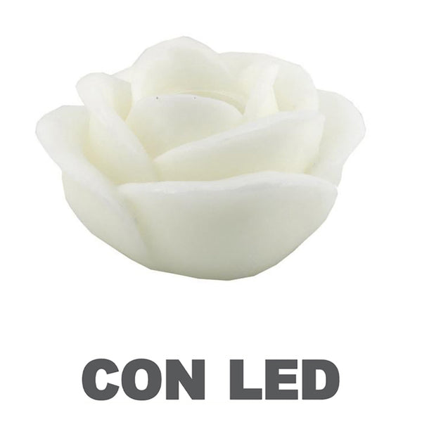 sconto Candela led rosa bianco fontana cm Ø32xh20