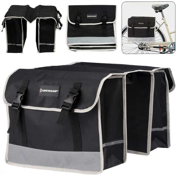 Borse Laterali Posteriori Bicicletta Borsa Doppia Porta Oggetti Bici Dunlop sconto