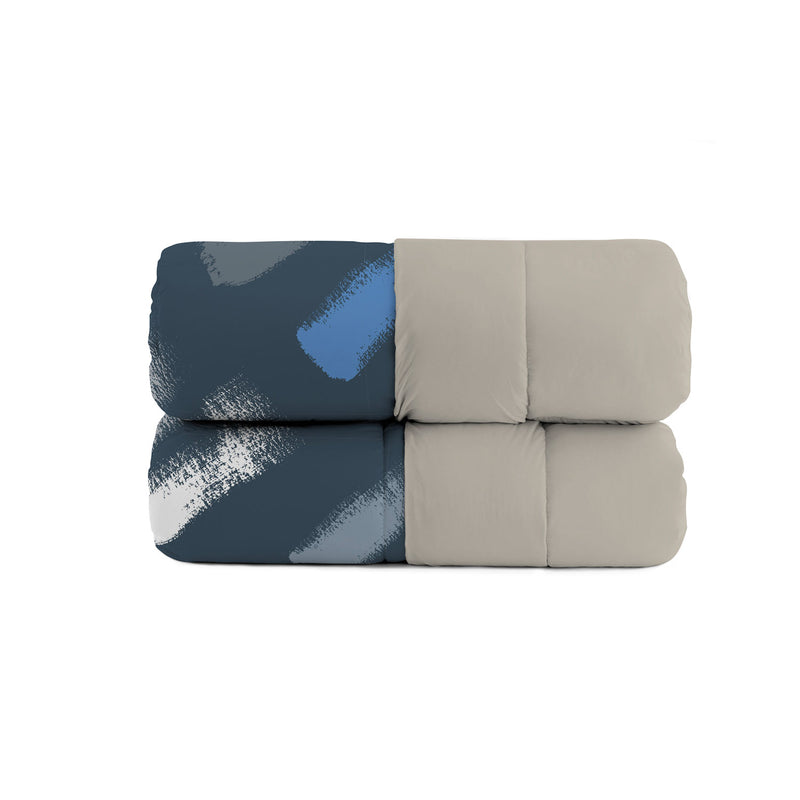 Trapunta Invernale Stampata in Microfibra 200gr Double Face Gessetti Varie Misure