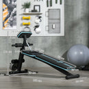 Panca Multifunzione Pieghevole con Schienale Regolabile a 7 Livelli e Leg Extension in Acciaio e ABS Blu      