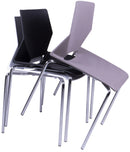 Sedia in Polipropilene e Chromo Vandi Nero