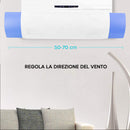 Deflettore Universale per Condizionatore Scudo Regolabile Antivento