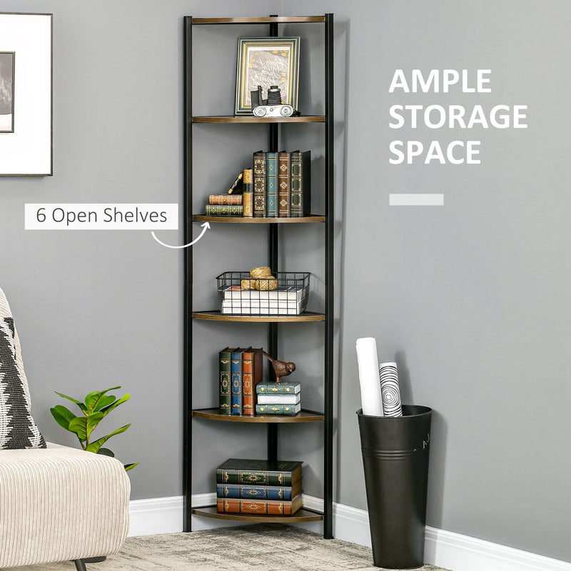 Libreria Geometrica In Metallo Nero A 5 Ripiani Inclinati – Design Moderno Per Libri, CD E Oggetti Decorativi